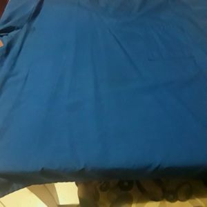 Blue Scrub Top & Pants Set